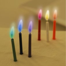 Photo1: Candle rainbowmothers (Rainbow Moment) 6 pcs in 6 colors (1)