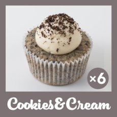 Photo1: Cookies&Cream Cupcakes (×6) (1)