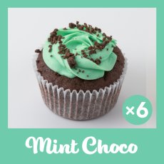 Photo2: Mint choco Cupcakes (×6)  (2)
