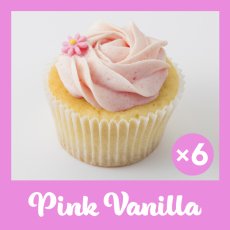 Photo2: Pink Vanilla Cupcakes (×6) (2)