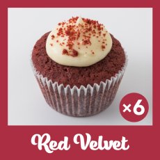 Photo1: Red Velvet Cupcakes (×6) (1)
