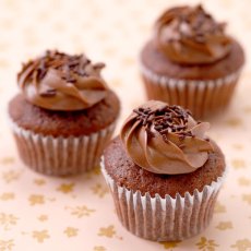 Photo1: Double Choco Cupcakes (×6) (1)