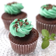 Photo2: Mint choco Cupcakes (×6)  (2)