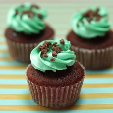 Photo1: Mint choco Cupcakes (×6)  (1)