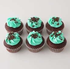 Photo3: Mint choco Cupcakes (×6)  (3)
