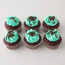 Photo5: Mint choco Cupcakes (×6)  (5)