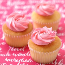 Photo1: Pink Vanilla Cupcakes (×6) (1)