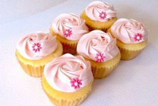 Photo3: Pink Vanilla Cupcakes (×6) (3)