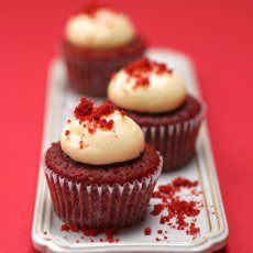 Photo1: Red Velvet Cupcakes (×6) (1)