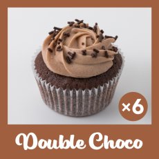 Photo1: Double Choco Cupcakes (×6) (1)