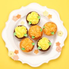 Photo2: Flower cupcakes Box(6pcs) (2)