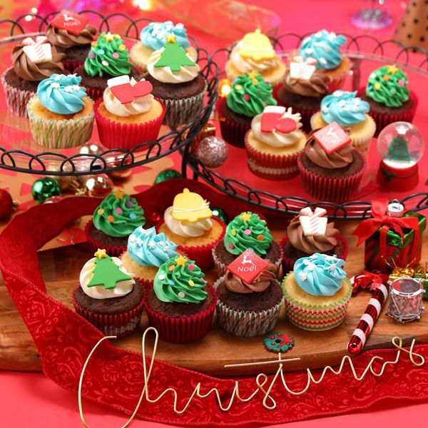 Photo1: Colourful Christmas party Box (24pcs) (1)