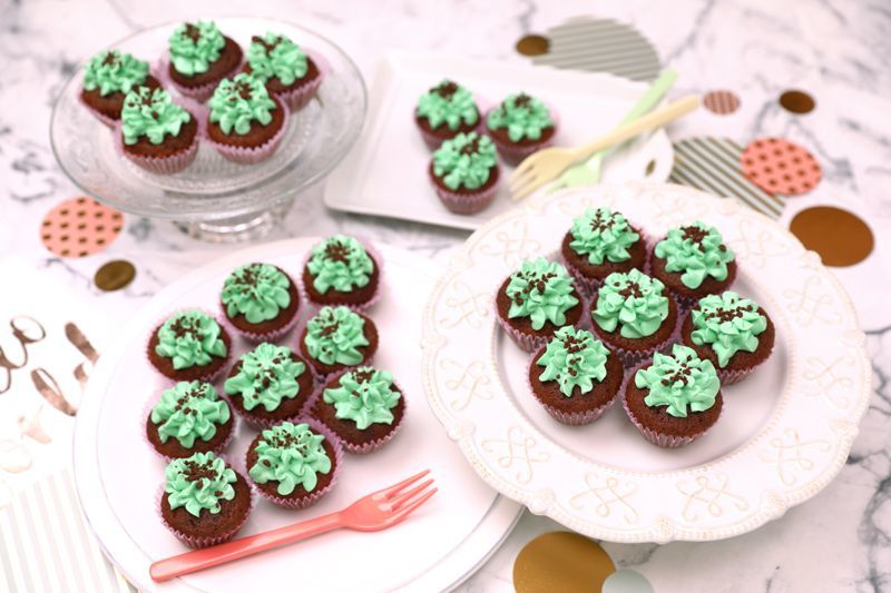 Photo1: Mint Choco(Mini Cupcakes) (1)