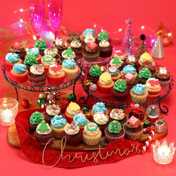 Photo1: Colourful Christmas party Box (48pcs) (1)